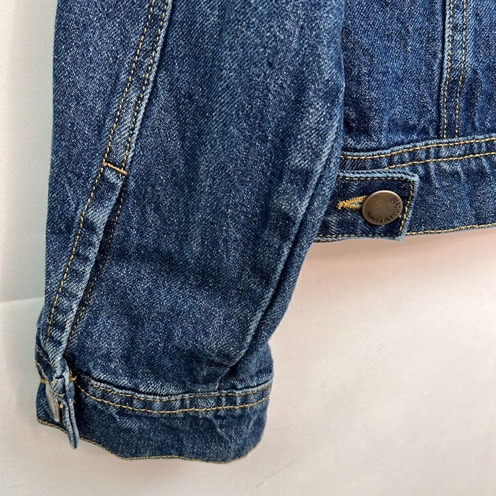 C’est Toi Black Label Blue denim jean jacket cotton size large EUC - Picture 12 of 14